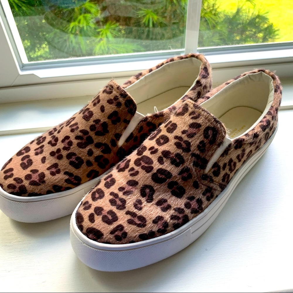 American Eagle Leopard Print Slip on Sneakers (8)